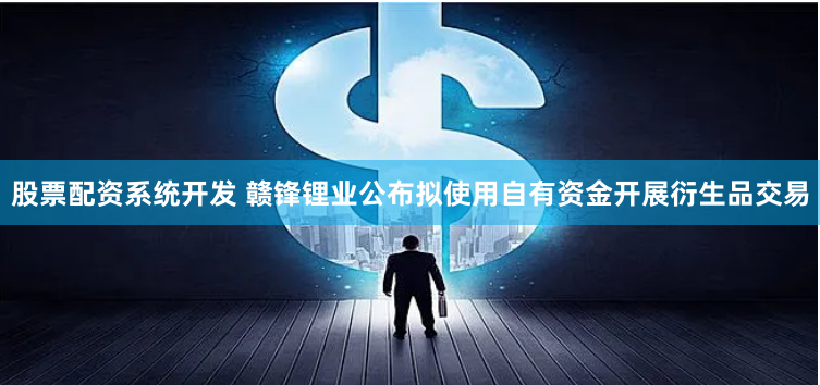 股票配资系统开发 赣锋锂业公布拟使用自有资金开展衍生品交易