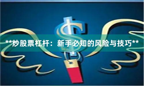 **炒股票杠杆：新手必知的风险与技巧**